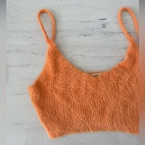 fl&l orange mohair tank🍊